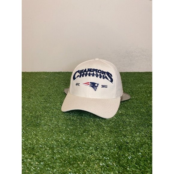 New England Patriots hat cap snap back white retro Y2K Tom Brady Reebok 2011 - Picture 3 of 12